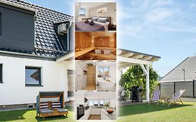 FeelGood Ferienhaus - 212 qm mit Sauna, Garten, Terrasse, Grill - 2 Apartments - für Familien&Gruppen - Mitten in Deutschland